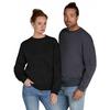 Kép 4/6 - Unisex kereknyakú pulóver fekete