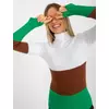Kép 2/5 - Többszínű bordázott garbó-pulóver