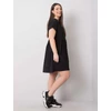 Kép 3/4 - Molly fekete pamut ruha plus size 