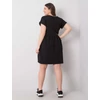 Kép 4/4 - Molly fekete pamut ruha plus size 