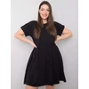 Kép 1/4 - Molly fekete pamut ruha plus size 