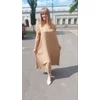 Kép 3/3 - Pliszírozott maxi ruha barna