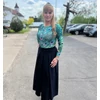 Kép 2/2 - VIA sötétkék hosszú szoknya