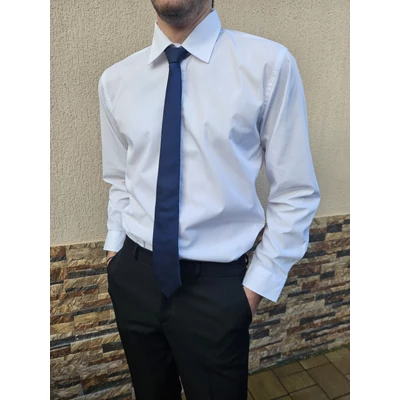Novelle férfi hosszúujjú fehér ing slim fit