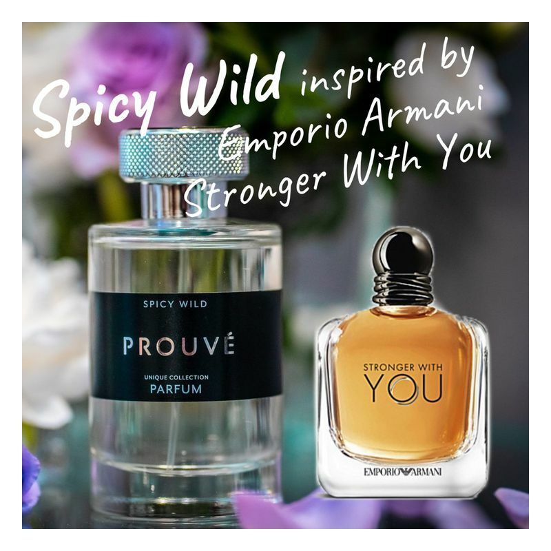 Prouvé férfi parfüm-Spicy Wild-Emporio Armani-Stronger With You ihlette