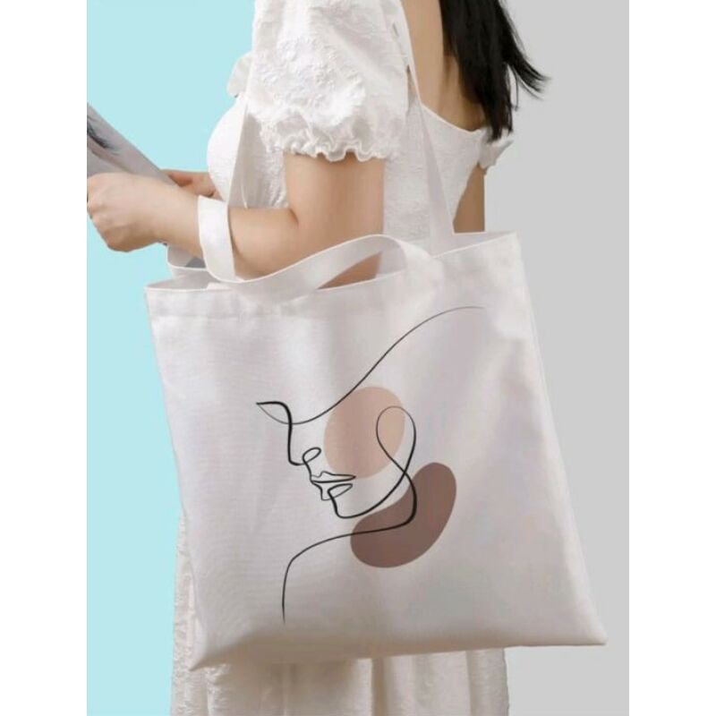 Fehér női mintás táska/szatyor