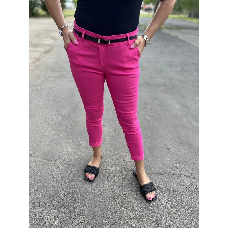 Nyári nadrág övvel pink