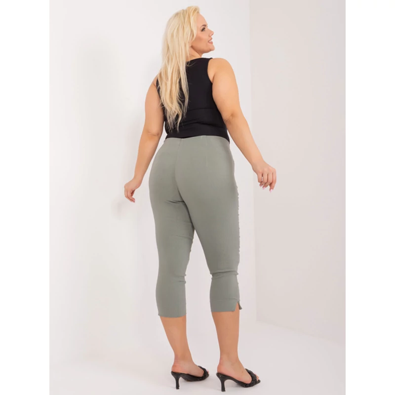 Plus size nyári nadrág khaki
